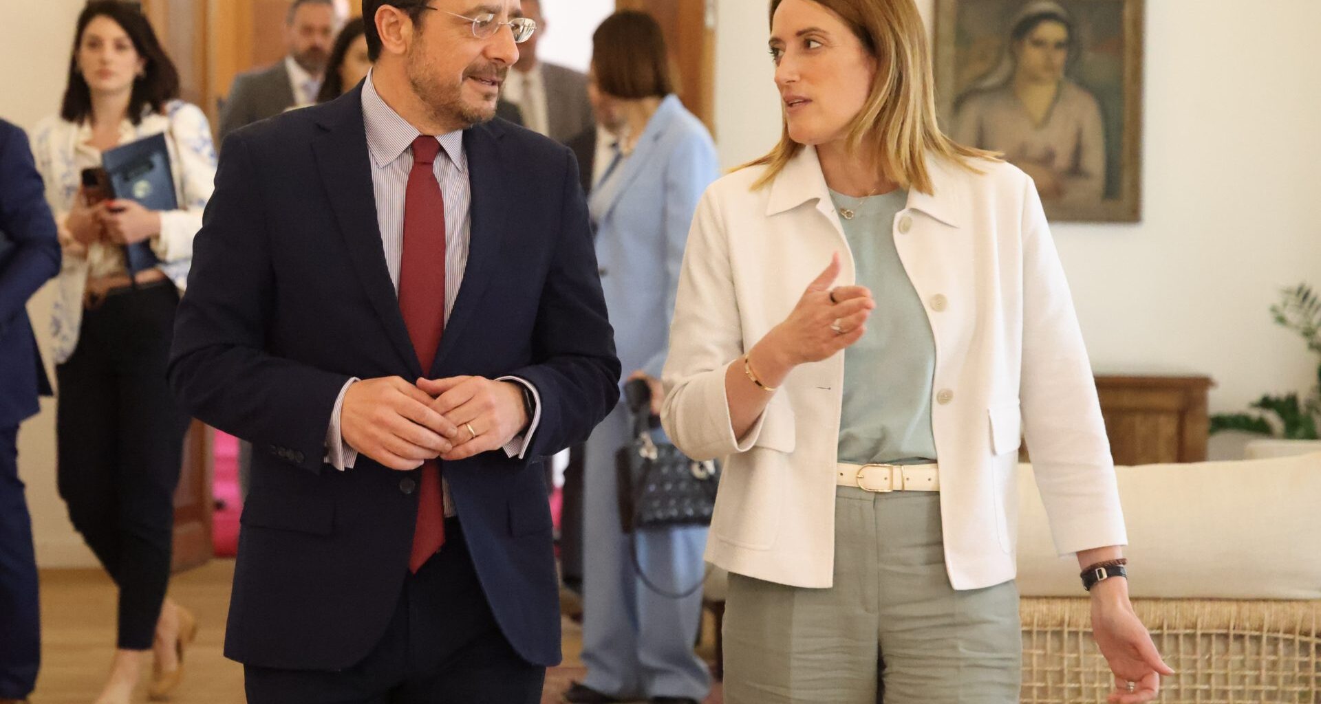 cover Metsola’s Cyprus visit ‘a message of commitment to this country’