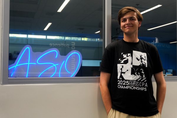 Political science major Jake Smith, 20, is the commissioner of external affairs for ASO and is the vice president of Inter-Club-Council this spring semester. (Jamila Zaki | The Union)