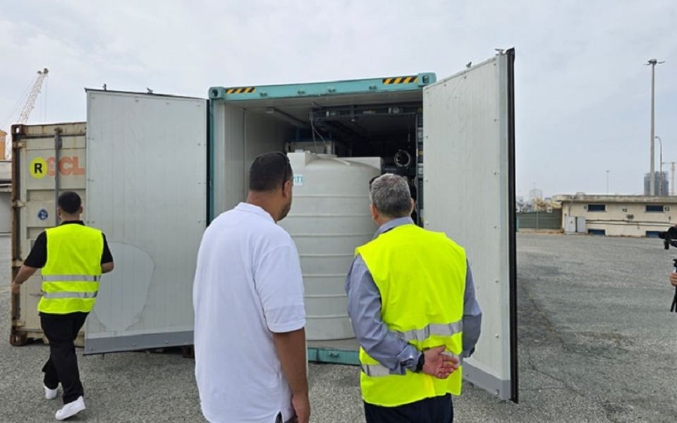 Desalination units arrive in Cyprus