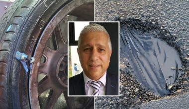 'Despicable and dangerous': Chauffeur hits out at state of London's pothole-ridden roads after car damage