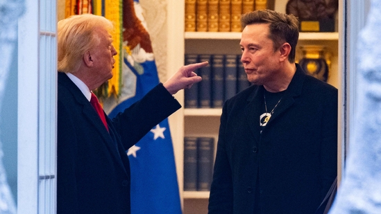 US President Donald Trump and Elon Musk (R) (AFP)