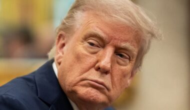 US President Donald Trump, pictured here in April 2025.