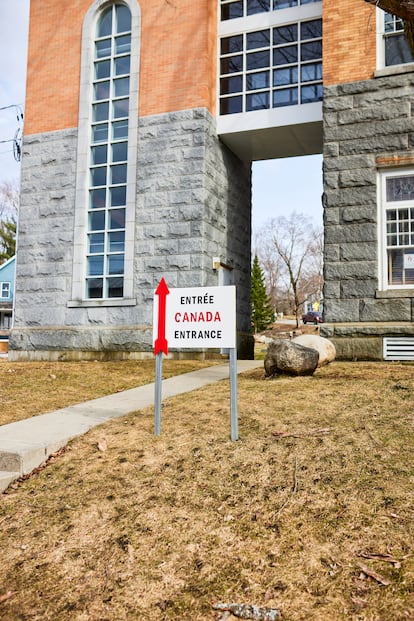 The entrance to Haskell on the Canadian side.