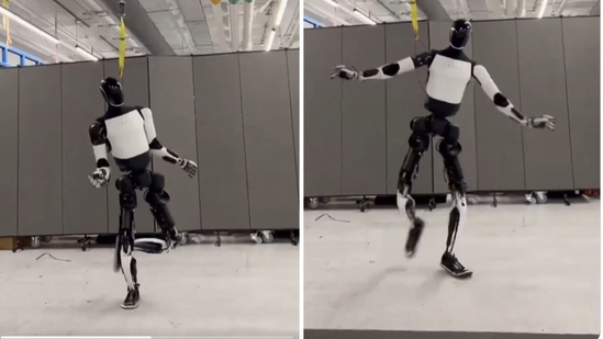 Elon Musk posted a dance video of a robot. (X/@elonmusk)