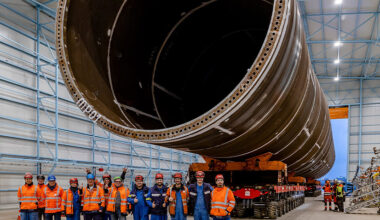 The first monopile for Equinor's Empire Wind 1 project off the coast of New York
