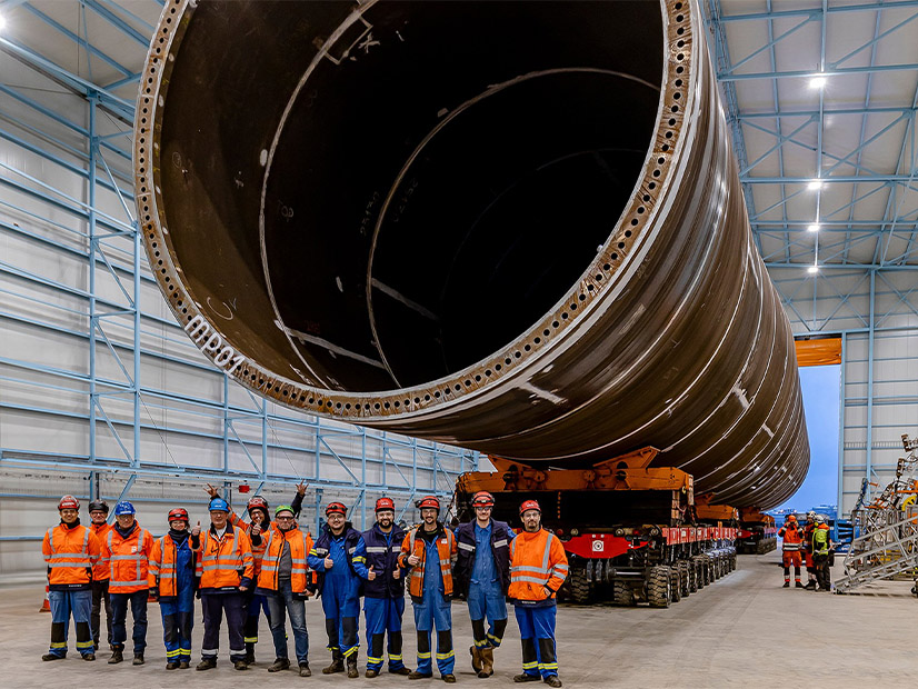 The first monopile for Equinor's Empire Wind 1 project off the coast of New York