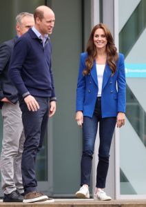 MARLOW, ENGLAND - OCTOBER 12: Catherine, Princess of Wales and Prince William, Prince of Wales visit Nottingham Trent University to learn about their mental health support system on October 11, 2023 in Nottingham, England. The Prince and Princess of Wales are carrying out engagements across the UK to mark World Mental Health Day and to highlight the importance of mental wellbeing, particularly in young people. (Photo by Chris Jackson/Getty Images)