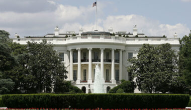 The exterior view of the south side of the White House is seen May 31, 2005 in Washington, DC.