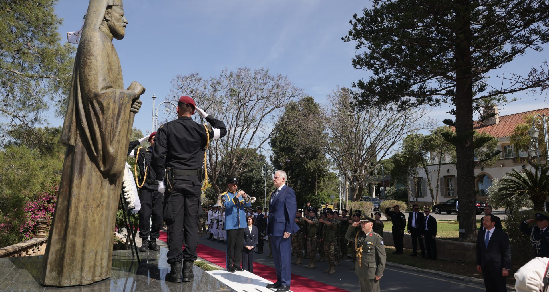 cover Cyprus welcomes Greek president in first overseas visit