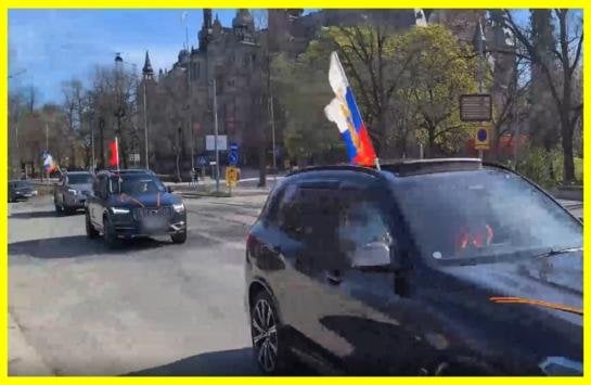 Deprive residence permit for pro-Russian actions. In Sweden, pro-Russian participants in a car rally to celebrate May 9 were put in their place