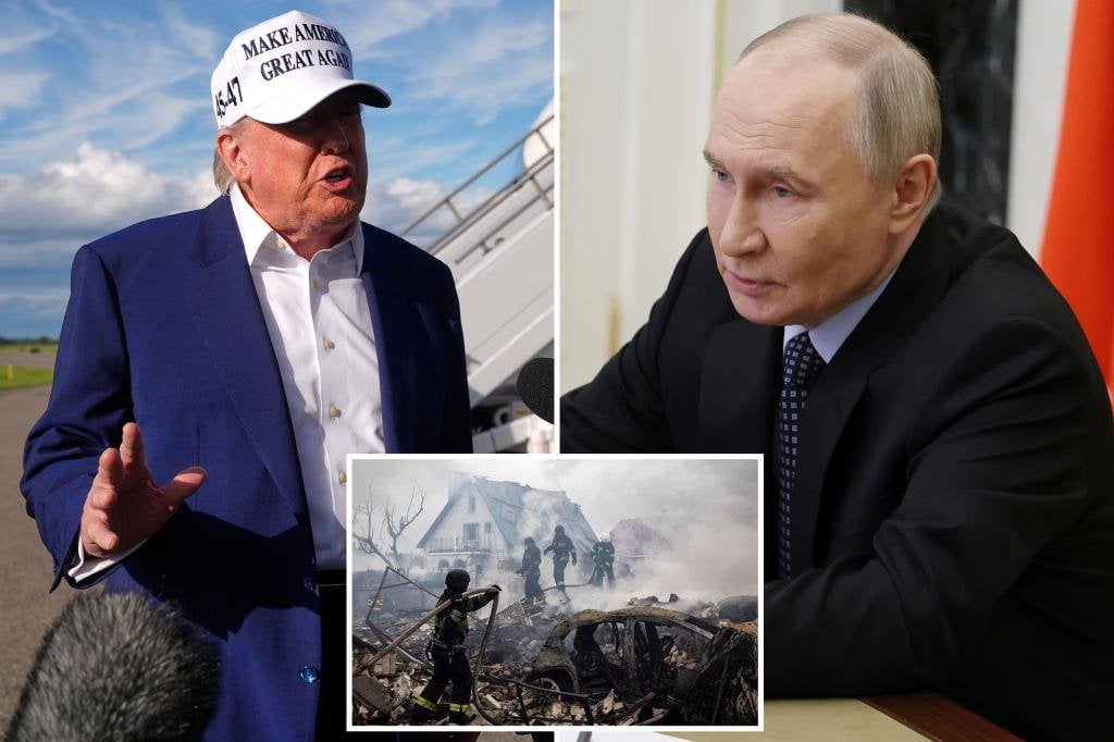 Russia suggests Trump has 'emotional overload' after calling Putin 'crazy' over Ukraine attacks