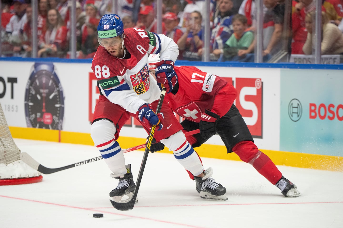 David Pastrnak has five goals in six games for the Czech Republic.