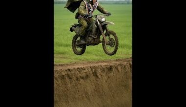 Russian Evel Knievel Attempts Tank Ditch Jump