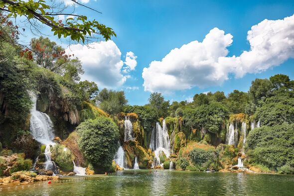 Kravice waterfalls in Bosnia and Herzegovina.