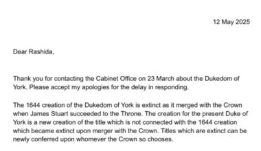 Cabinet Office just admit to royal fraud? Sundry Moorish family is digging into the "new" Dukedom of York
