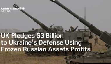 UK Pledges $3 Billion to Ukraine’s Defense Using Frozen Russian Assets Profits