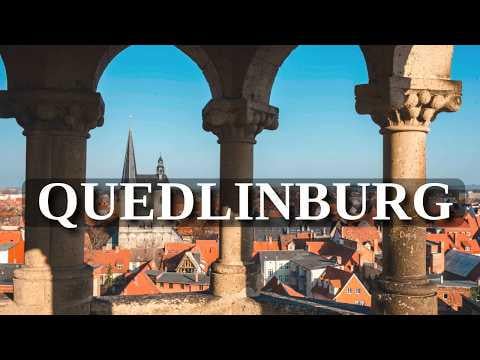the beautiful german city of Quedlinburg, home of more than 2000 half-timbered houses that are today Unesco heritage