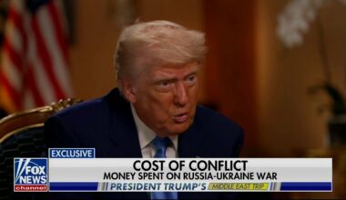 trump again in an interview called President Zelensky "the greatest salesman in the world. Far better than me. Zelenskyy, he comes to Washington, he walks away with $100 million every time he came. Now his abilities were shrinking." Even Bret Beir wasn't having it