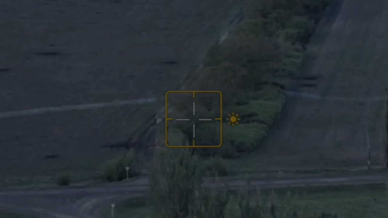 Russian soldiers on motorcycles detonate mine, get stuck in barbed wire, nearly hit by incoming FPV and detonate another mine as they flee, the other motorcycle crew got hit by drone-dropped munitions, detonating the fuel tank [May 2025]
