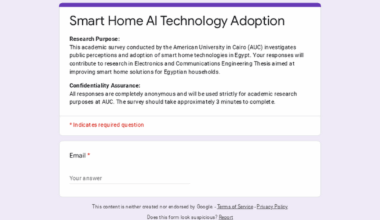 Help Us with a 3-Minute Smart Home Survey (Thesis Project)