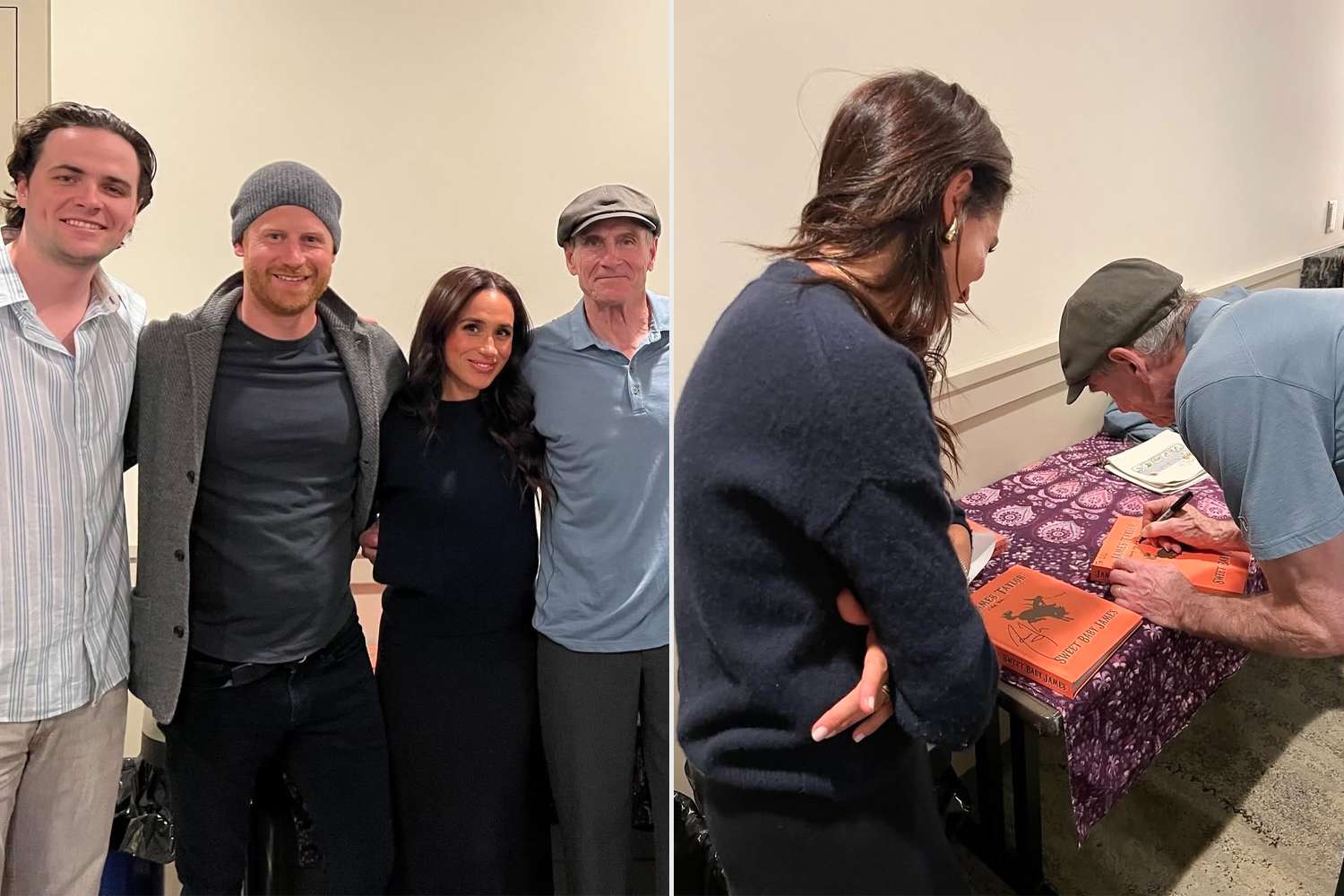Meghan Markle and Prince Harry Get Special Backstage Moment with James Taylor