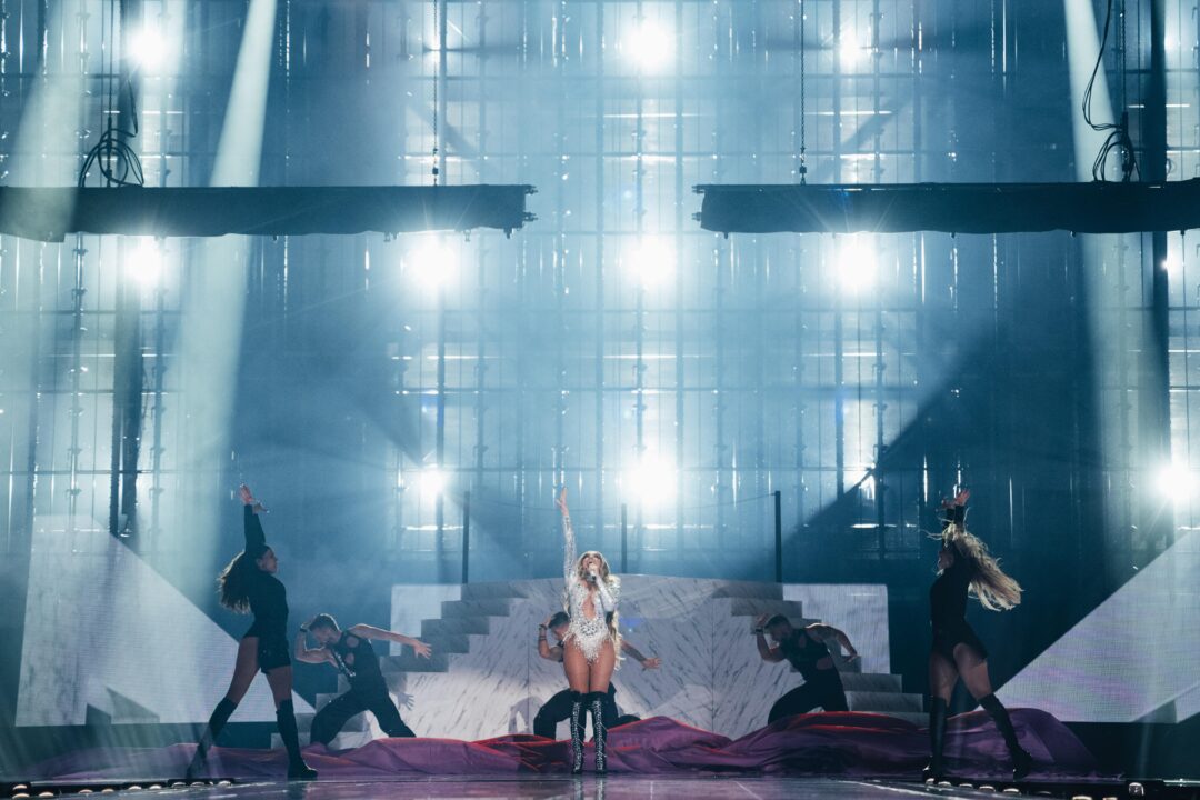 Melody (España) en su segundo ensayo individual en Eurovisión 2025 / Sarah Louise Bennett - EBU