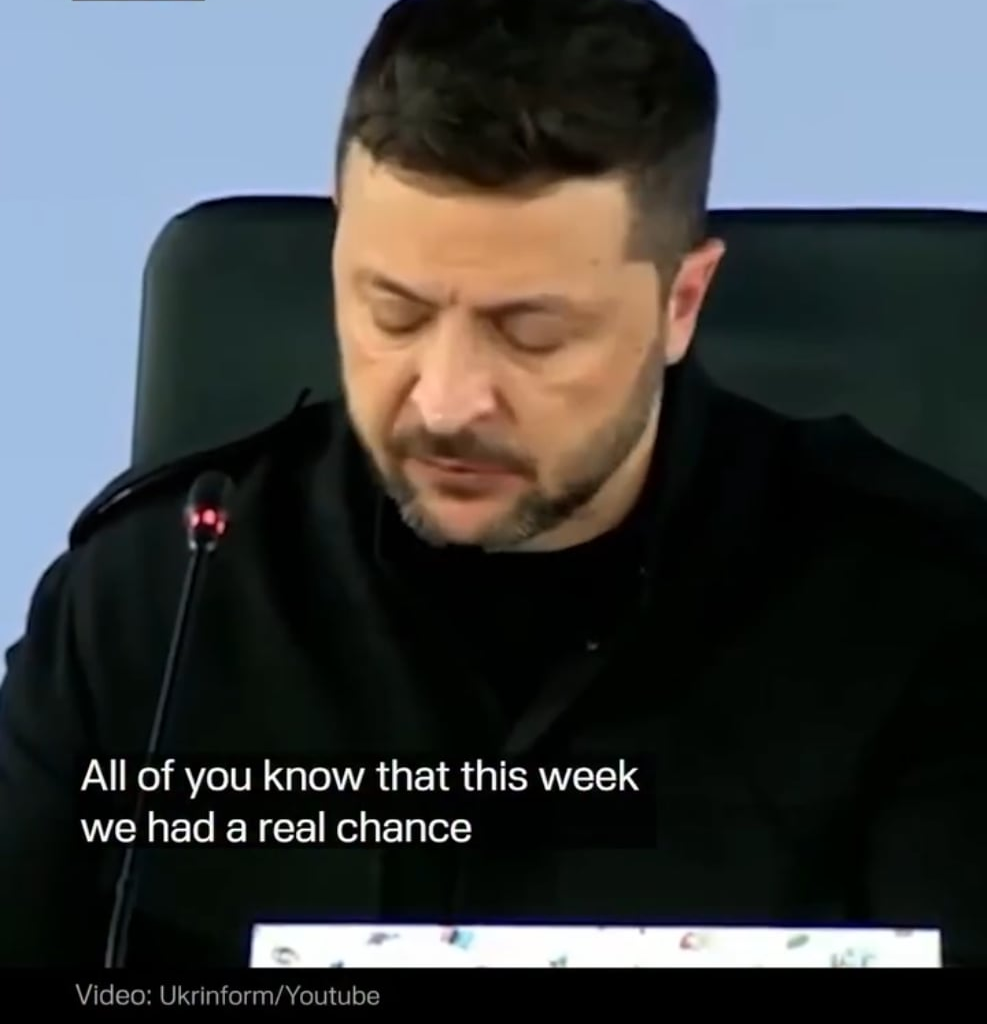 Zelenskyy: This week we had a real chance to take important steps toward ending this war — if only Putin hadn't been afraid to come to Türkiye