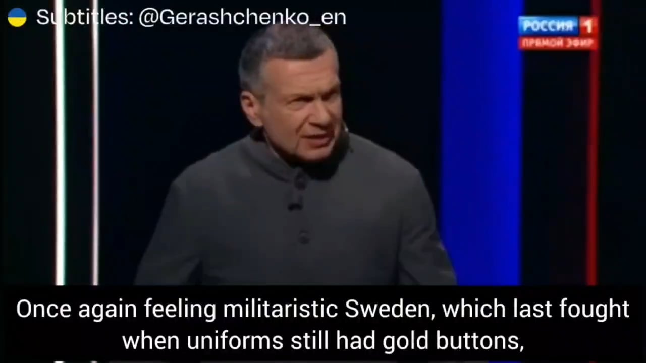 Russian propagandist threatens Finland and Sweden with North-Korean troops on state-owned TV channel 1