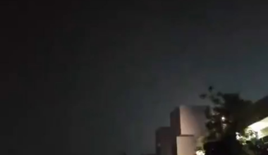 More visuals of Indian air defence systems engaging aerial threats from Pakistan. Footage from NIT Jalandhar.