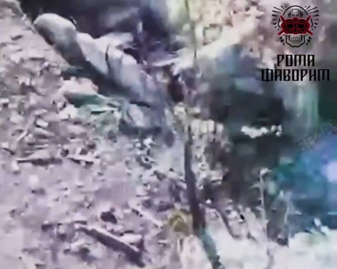 Another Russian attempts to recover a downed FPV and sets it off.