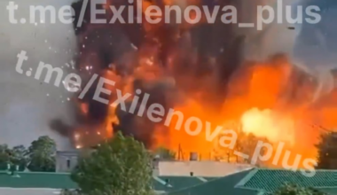 Special video from Perevalne, Crimea. Local sources reported that 15 Russian conscripts were killed as a result of the detonation of ammunition. However, the number may be higher. May 16, 2025
