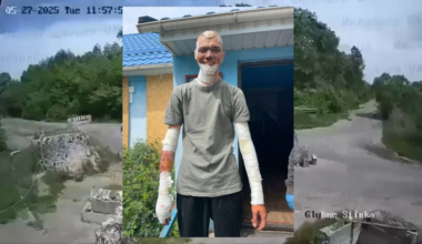 Good news: The Ukrainian Policeman who was hit by a Russian Lancet strike while beeing on guard at a checkpoint survived. May 30, 2025