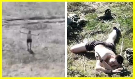He wanted to live and surrendered in his underwear. A Russian man fulfilled all the commands of the drone operator, who pointed the way to Ukrainian positions