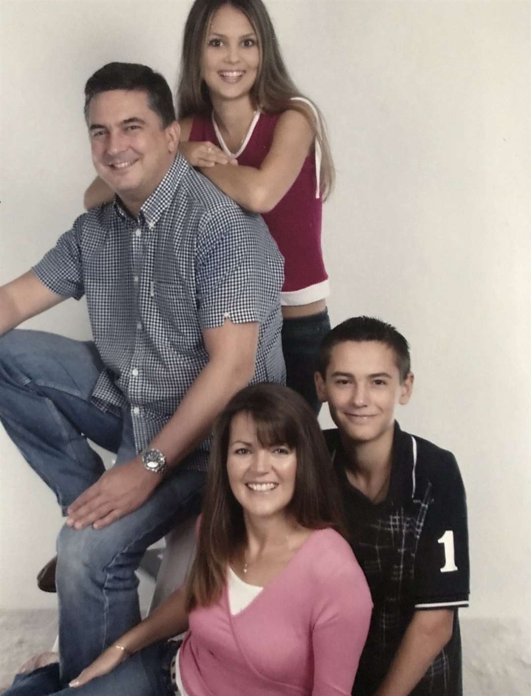 Robert with his family in the early days of the business