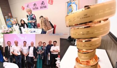 Panathlon club Rovigo in rosa con i commentatori del Giro d’Italia di Radio1 Rai