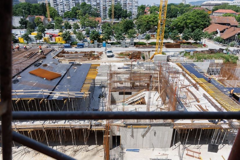 Paromlin complex located behind the central Zagreb train station