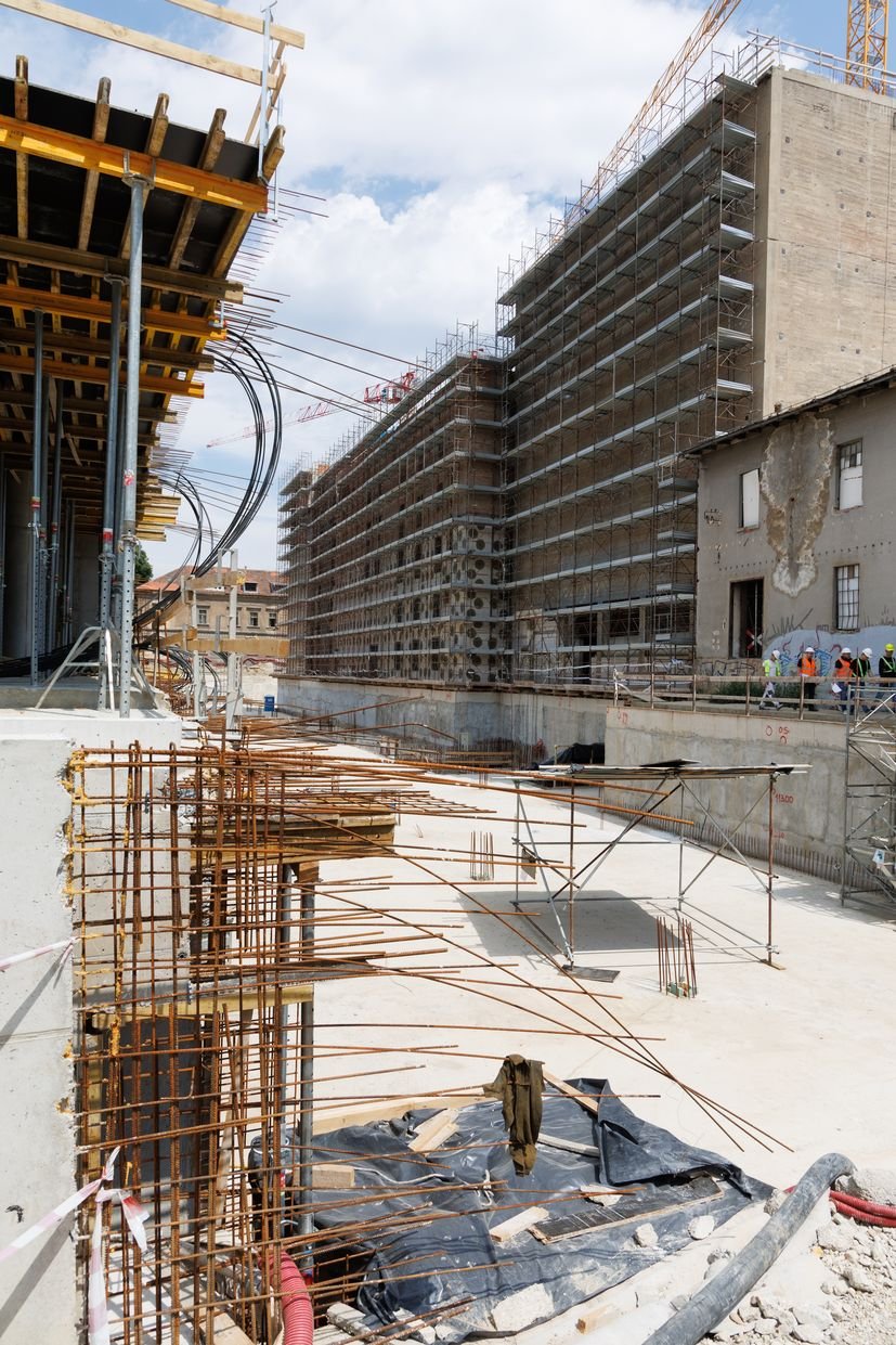 Paromlin complex located behind the central Zagreb train station