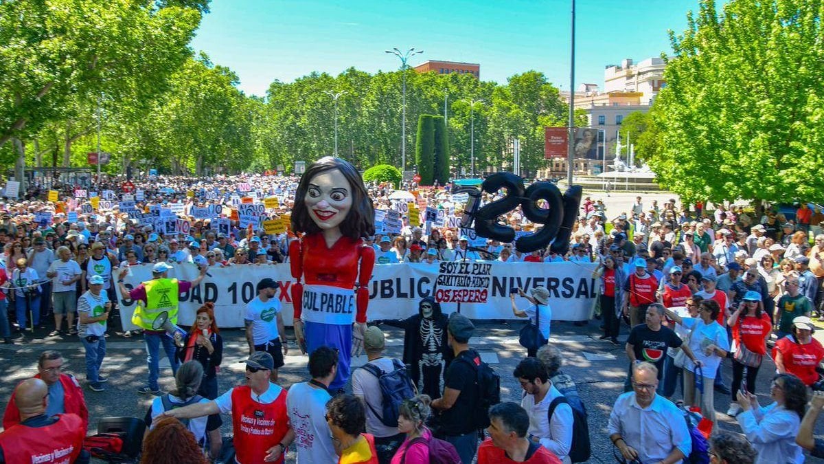 Manifestation massive à Madrid contre la privatisation du système de santé publique
