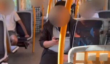 Pro Russian poster to stop funding for Ukraine has started to appear on subways in the Norwegian capital, Oslo, but as strong allies to Ukraine, Norwegians are tearing them right down again!