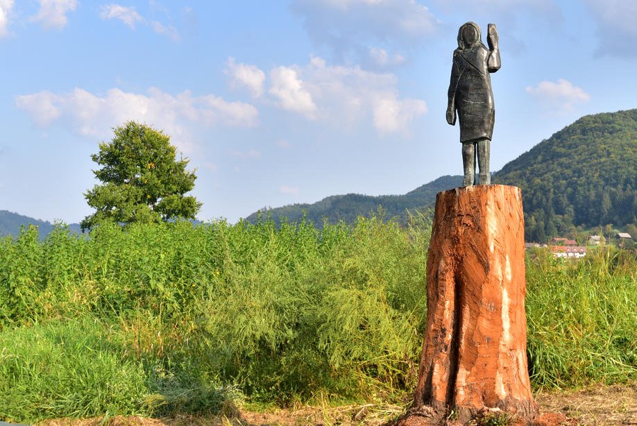 Police investigating missing Slovenian statue of Melania Trump