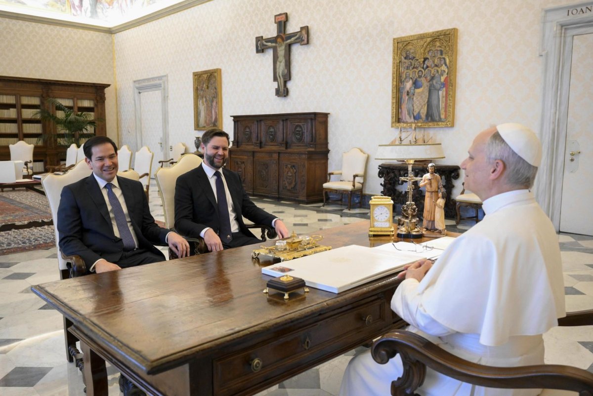 Pope Leo XIV meets with Vice President JD Vance, Secretary of State Marco Rubio