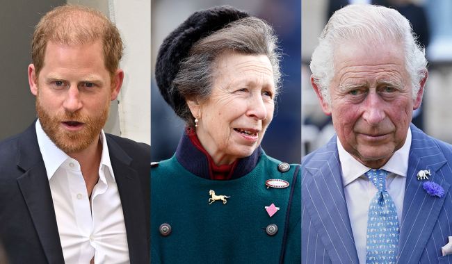 Princess Anne Responds to King Charles & Prince Harry Feud