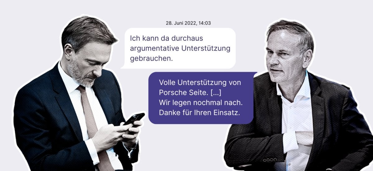 Das sind die Porschegate-SMS von Christian Lindner und Oliver Blume