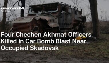 Four Chechen Akhmat Officers Killed in Car Bomb Blast Near Occupied Skadovsk