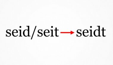 Rechtschreibreform: Aus "seid" und "seit" wird einheitlich "seidt"