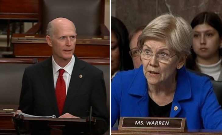 Senators Rick Scott, Elizabeth Warren Join for Bipartisan Push at Federal Reserve