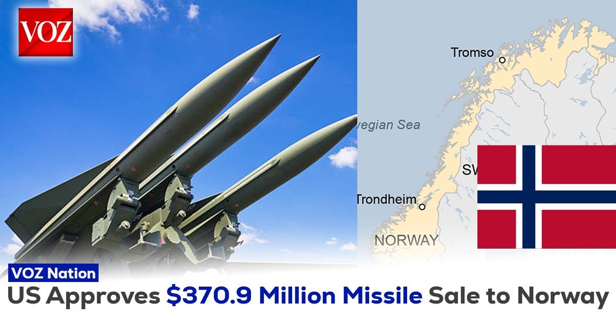 U.S. Approves $370.9 Million Missile Sale To Norway