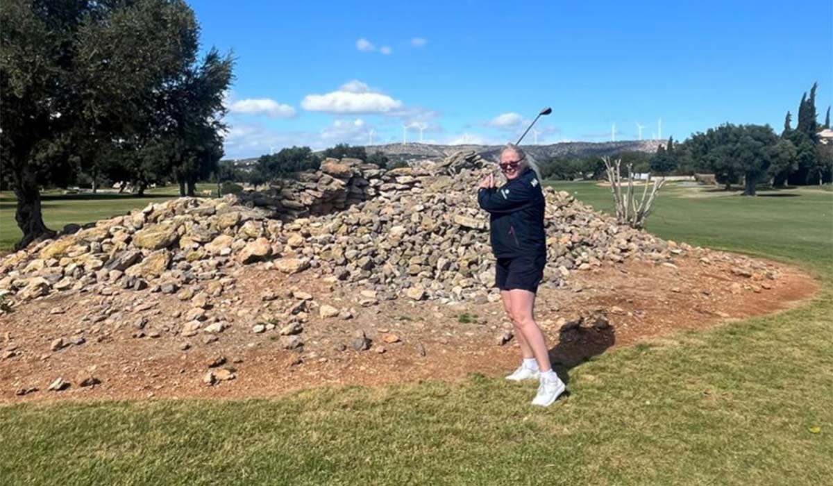 Cathy at Minthos Golf Club. Pic: Supplied