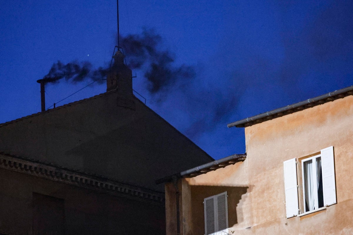 Conclave 2025 live: Cardinals set for more talks after black smoke signals no pope chosen on first day