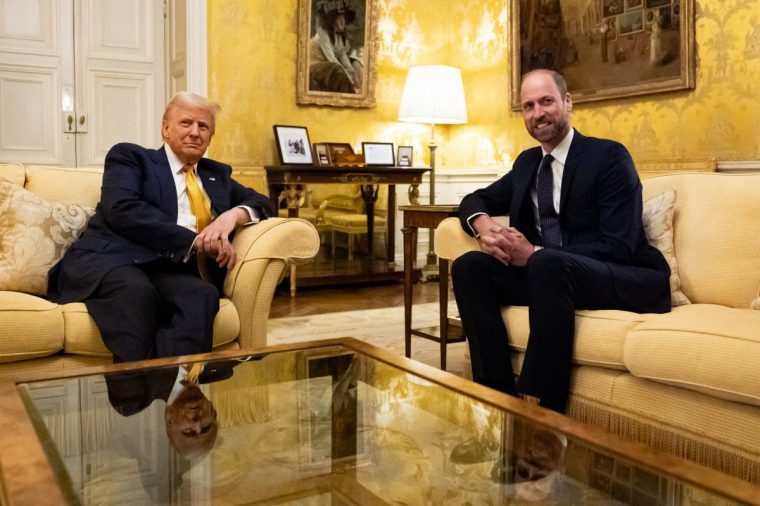 File photo dated 07/12/24 ofT he Prince of Wales meeting US President Elect, Donald Trump in the Salon Jaune room at the UK Ambassadors residence in Paris, France. Issue date: Monday January 20, 2025. PA Photo. See PA story POLITICS Inauguration King. Photo credit should read: Aaron Chown/PA Wire